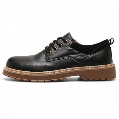 SYXZ 354 Retro Men's Tooling Leather Shoes